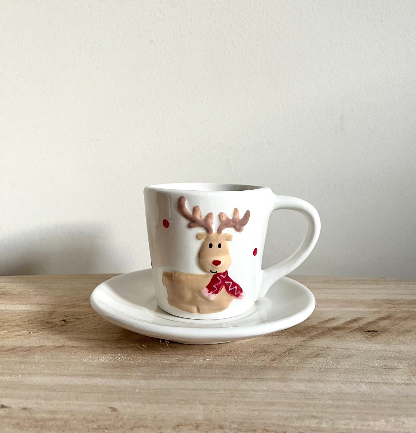 Kids Reindeer Cup & Saucer