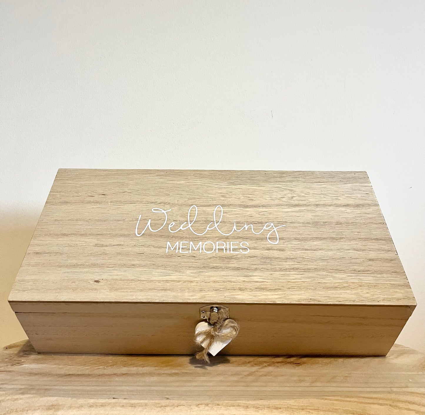 Wedding Memories Hinged Storage Box