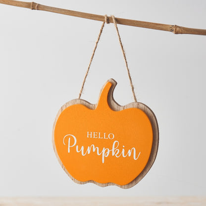 "Hello Pumpkin" Pumpkin Biscuit Hanger