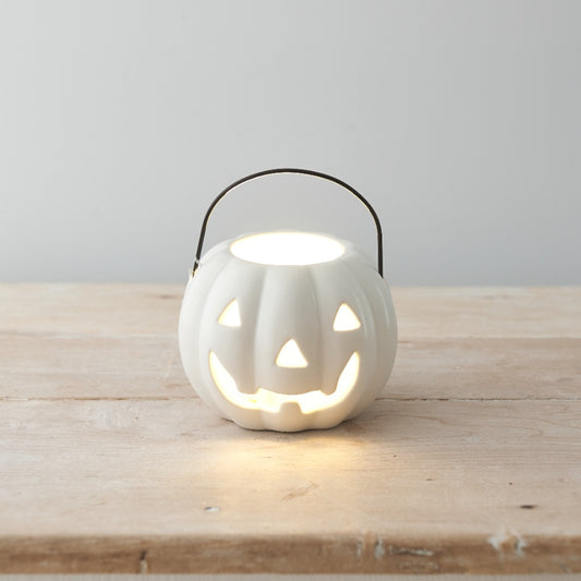 Neutral Pumpkin Tea Light Holder