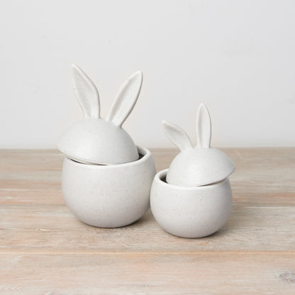 Speckled Bunny Egg Pot