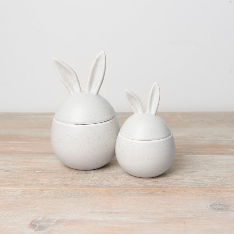 Speckled Bunny Egg Pot