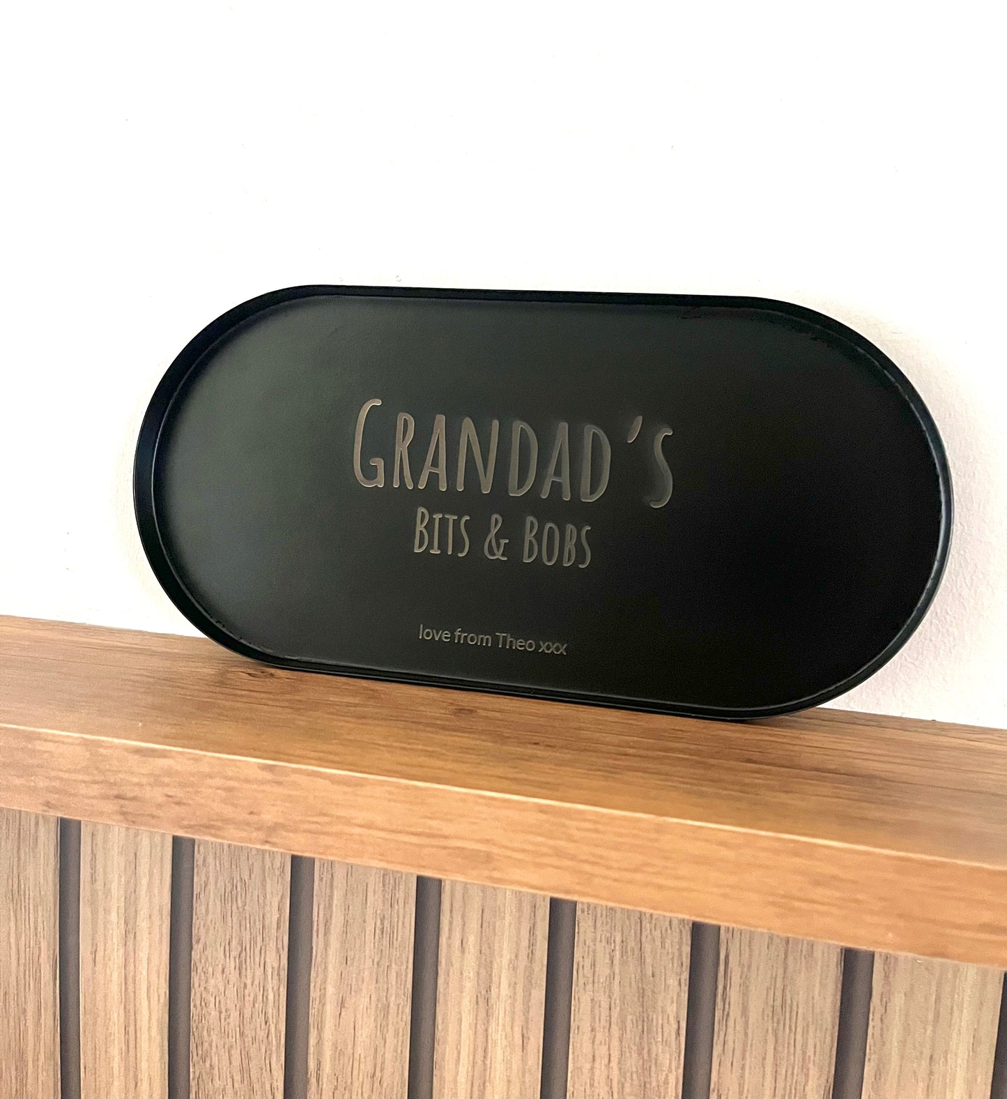 Personalised Engraved Metal Trinket Tray