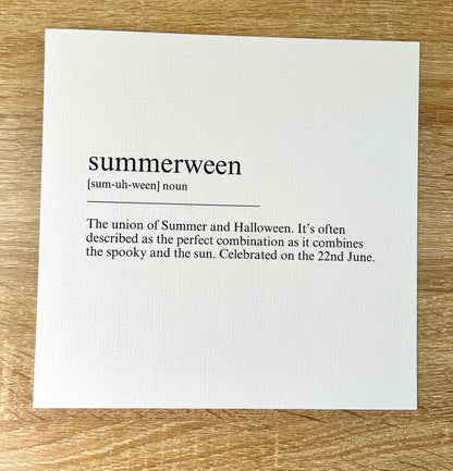 Sumerween Dictionary Definition - SeasonBox Insert