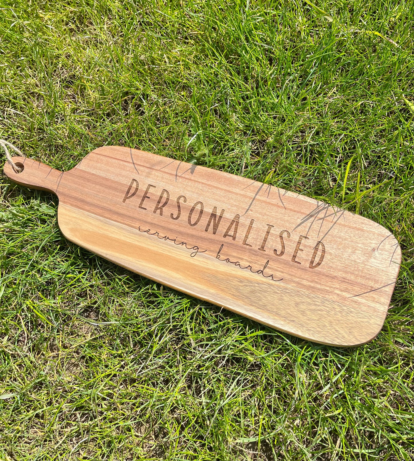 Personalised Acacia Wood Paddle Board - 45cm