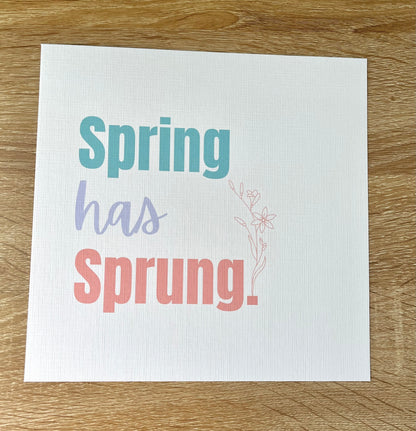 Spring has Sprung - SeasonBox Insert