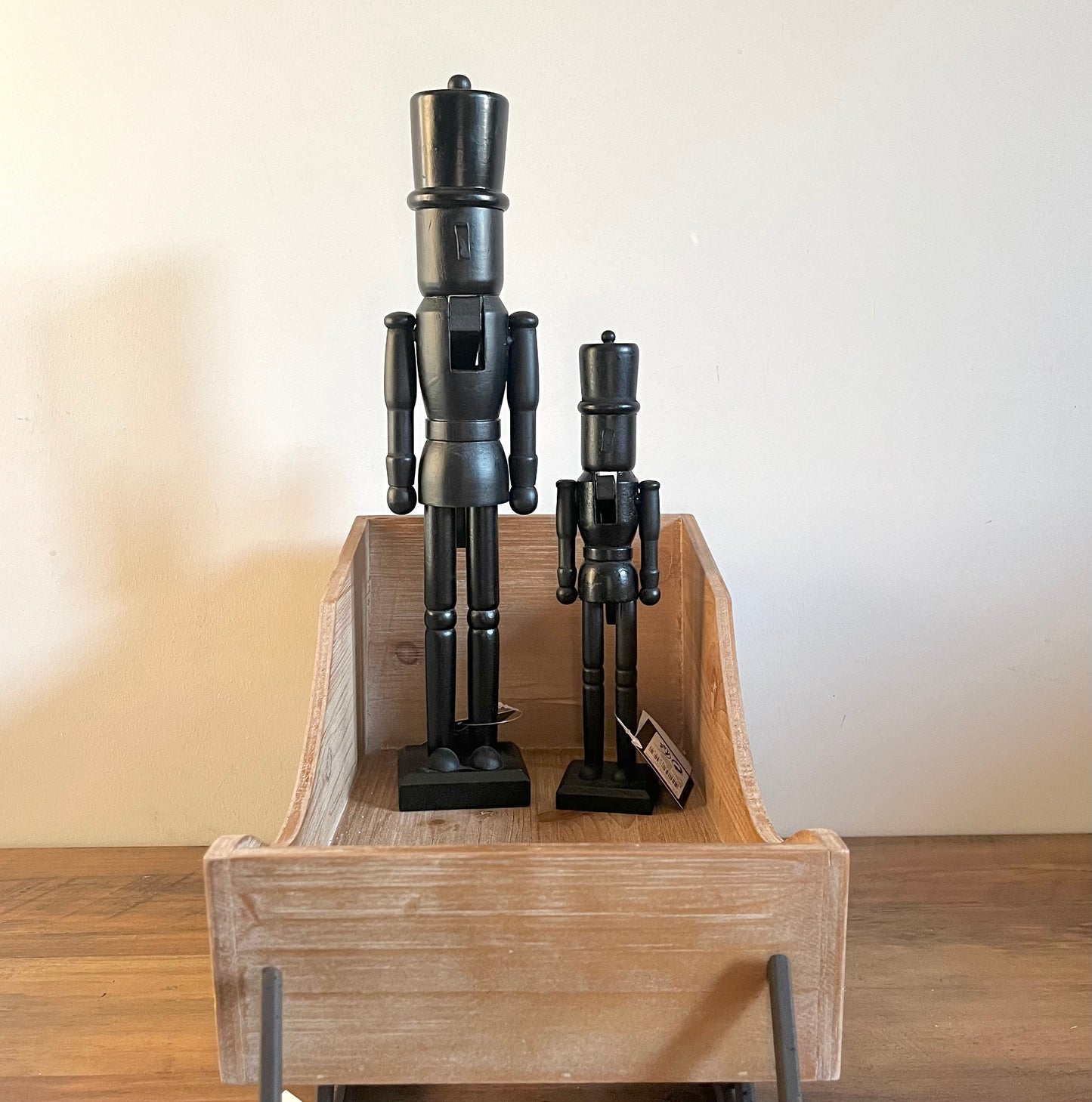 Black Wooden Nutcracker 25cm & 38cm