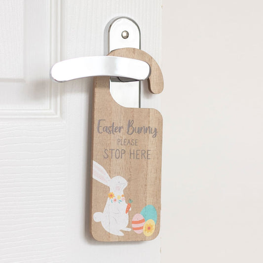 Easter Bunny "Stop Here" Door Hanger