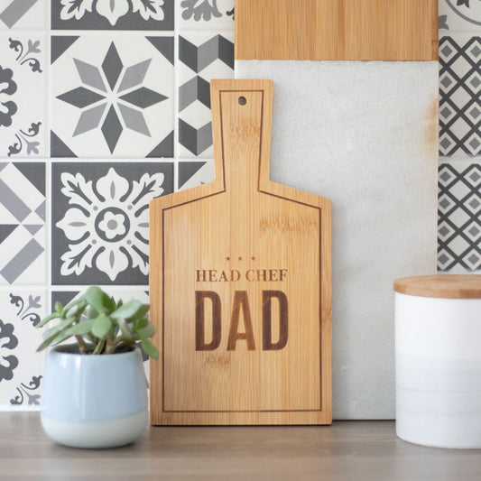 Head Chef Dad Wooden Serving Board